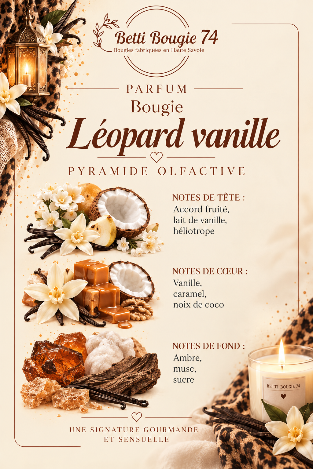 Bougie Léopart Vanille