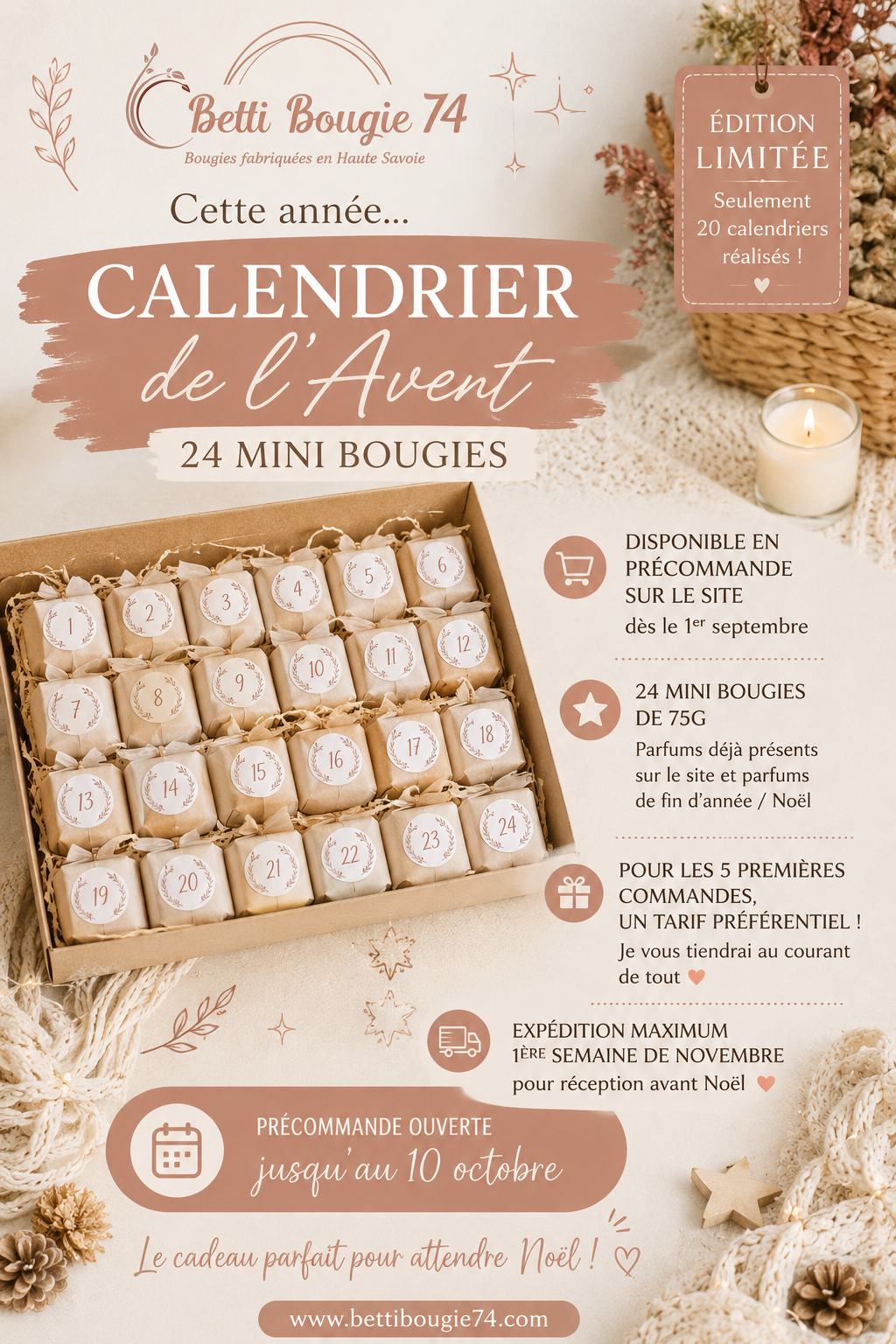 Pré-commande calendrier de l'avent 2026