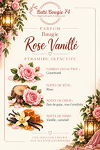 Bougie Rose Vanillée