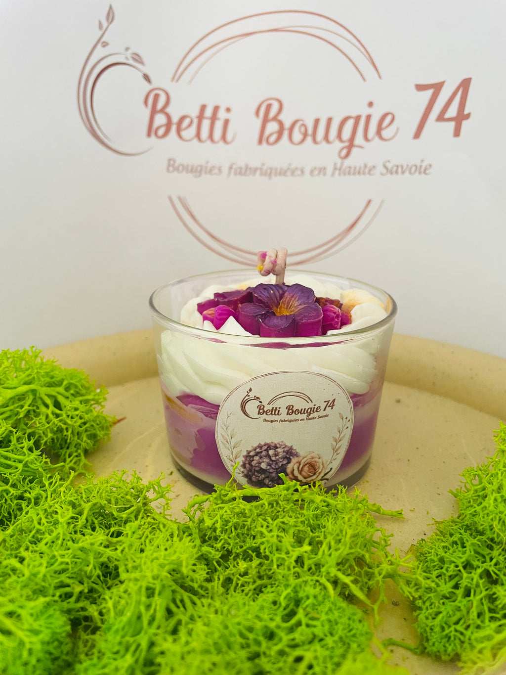 Bougie Rose Vanillée