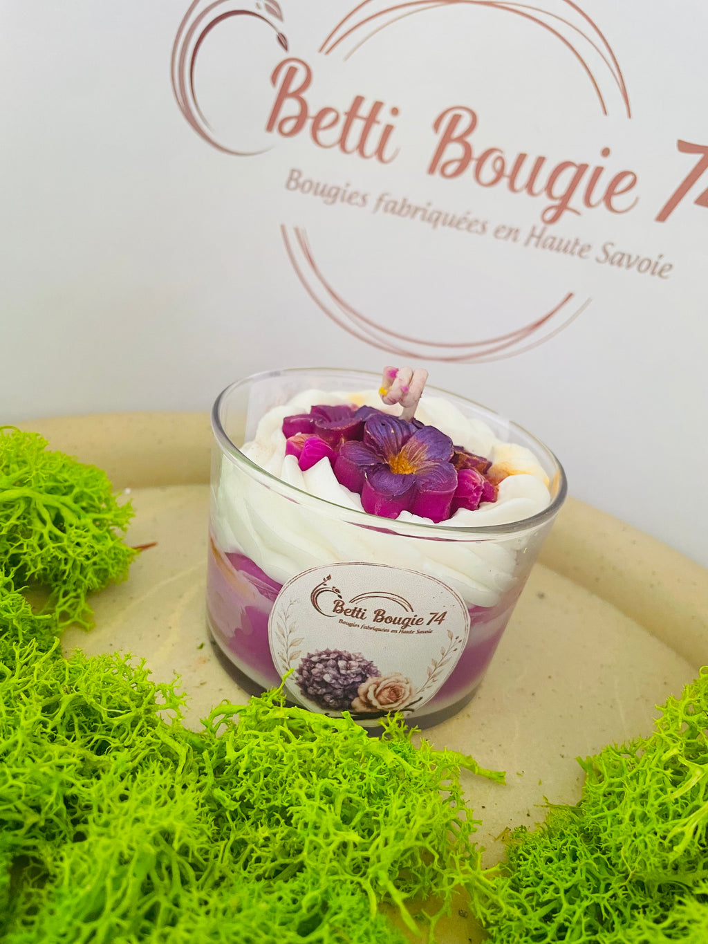 Bougie Rose Vanillée