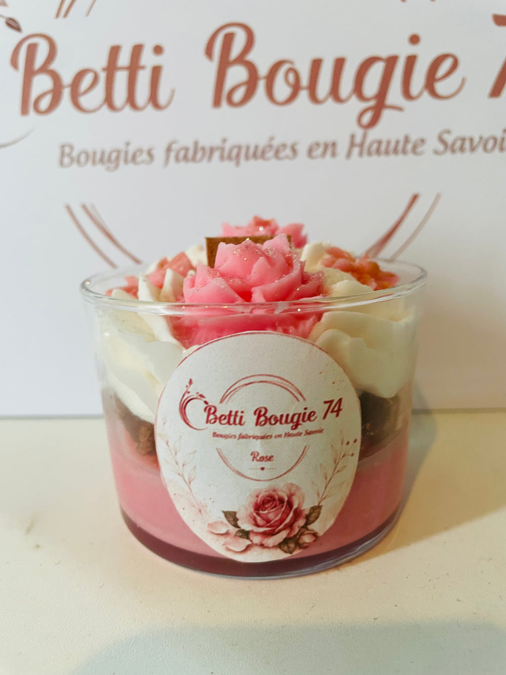 Bougie Rose Pastel