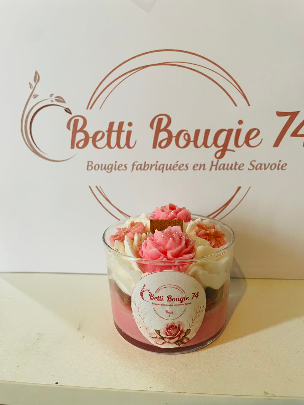 Bougie Rose Pastel